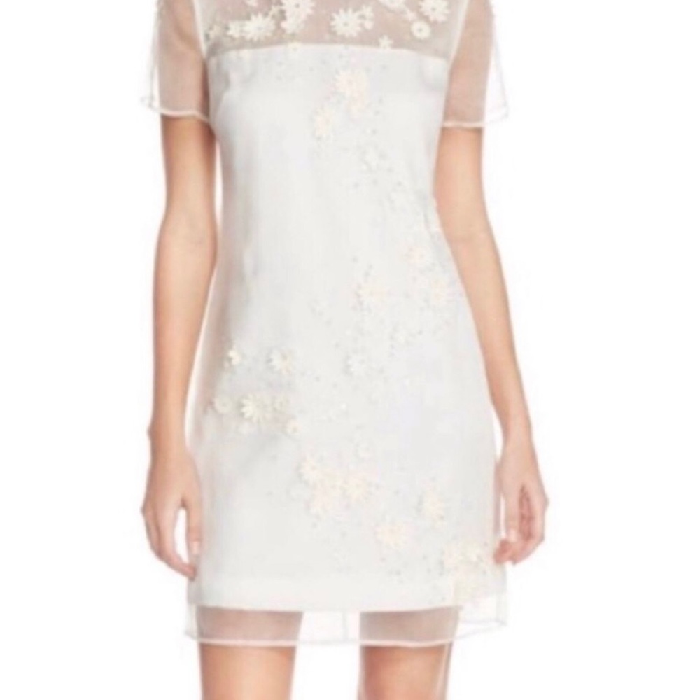 NWT Ted Baker Embellished Floral Shift Dress